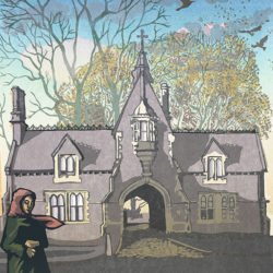 At the Cemetery Gatehouse